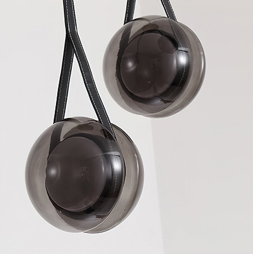 Modern Blackhole Glass Pendant Light Fixture - Elegant Ceiling Lighting for Dining Room, Kitchen Island & Bedroom Decor