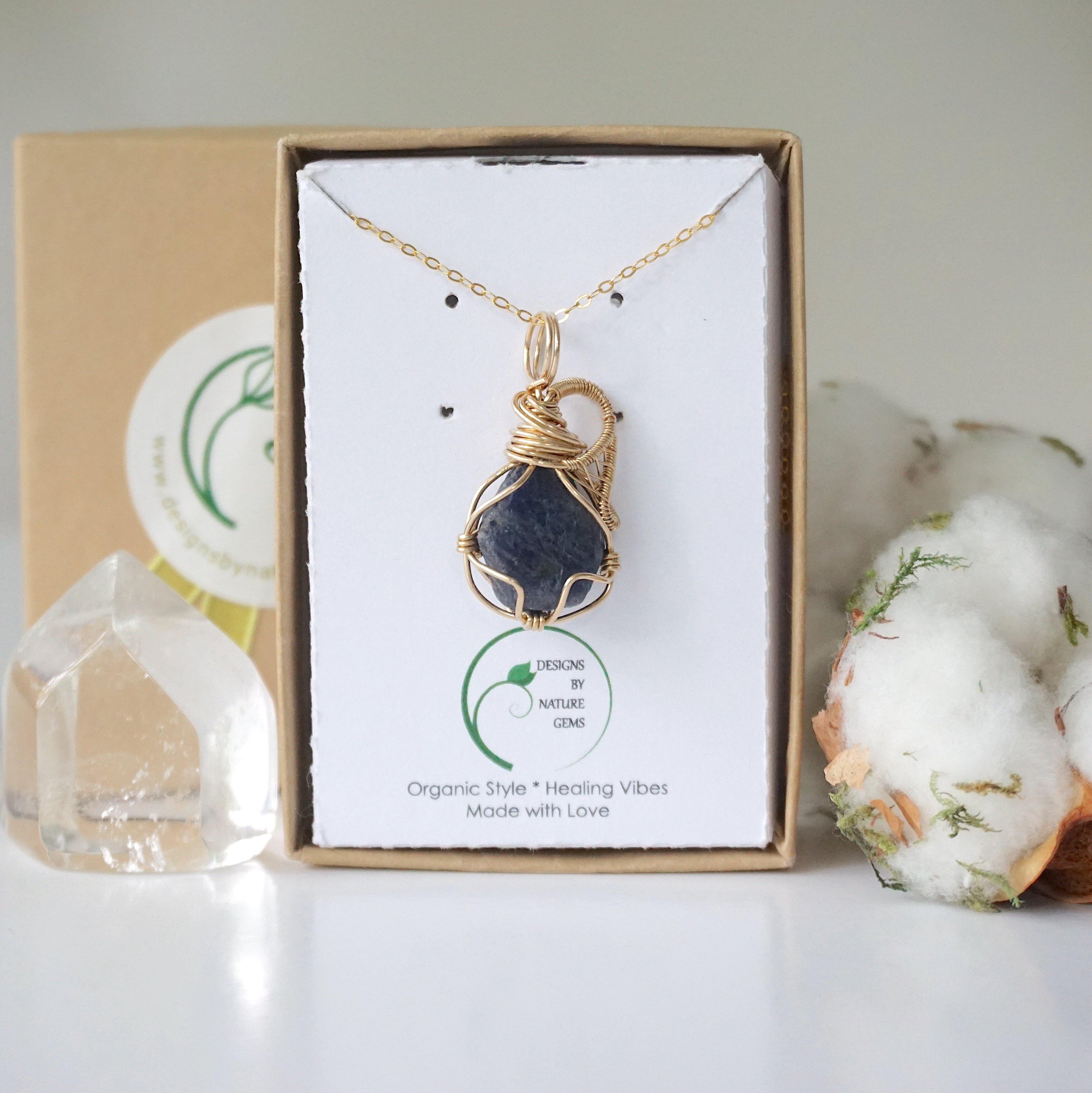 14K Gold Filled Sapphire Pendant Necklace for Women - Elegant Jewelry Gift for Birthday, Anniversary & Special Occasions