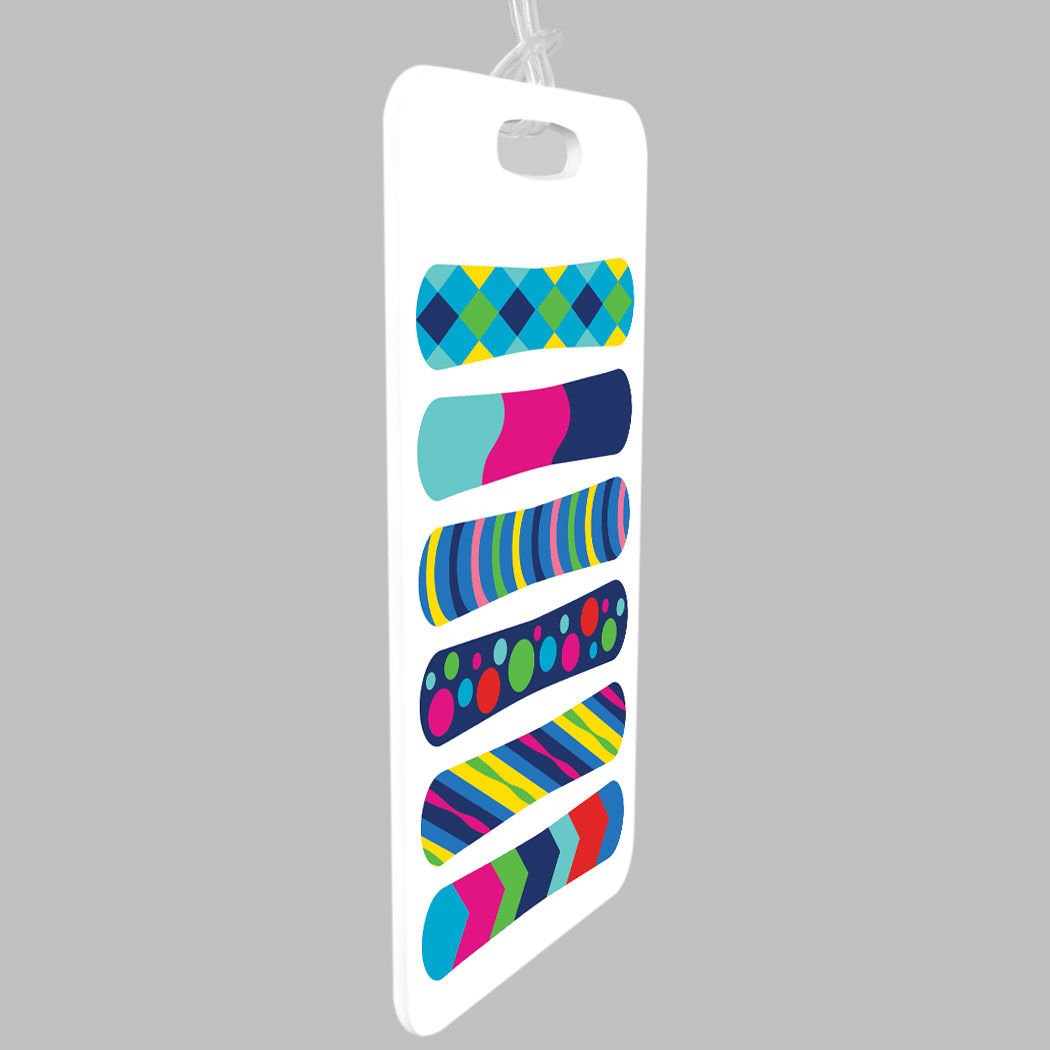 ChalkTalkSPORTS Snowboard Luggage Tag - Durable Snowboard Design Bag Tag with Standard Lines for Easy Identification - Perfect for Travel, Ski Trips & Winter Vacations
