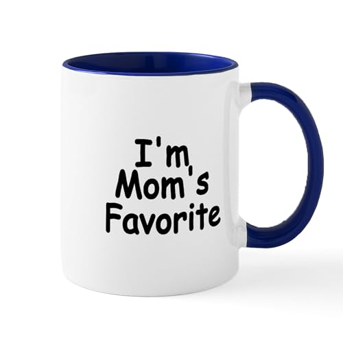 White/Navy Inside - Im Moms Favorite Mugs