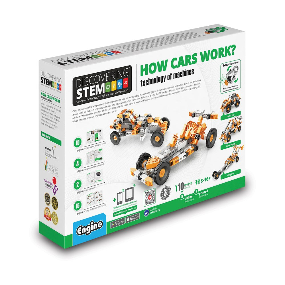 Discovering STEM: How Cars Work - The Technology of Machines | Educational Toy for Kids & Science Learning | Perfect for Classroom & Home Experiments