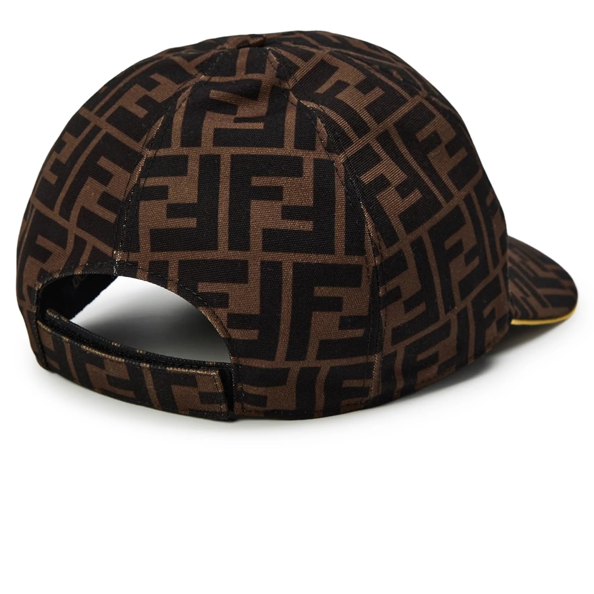 Fendi FF Jacquard Baseball Cap for Men & Women - Stylish Brown Embroidered Logo Hat for Fashion & Outdoor Activities