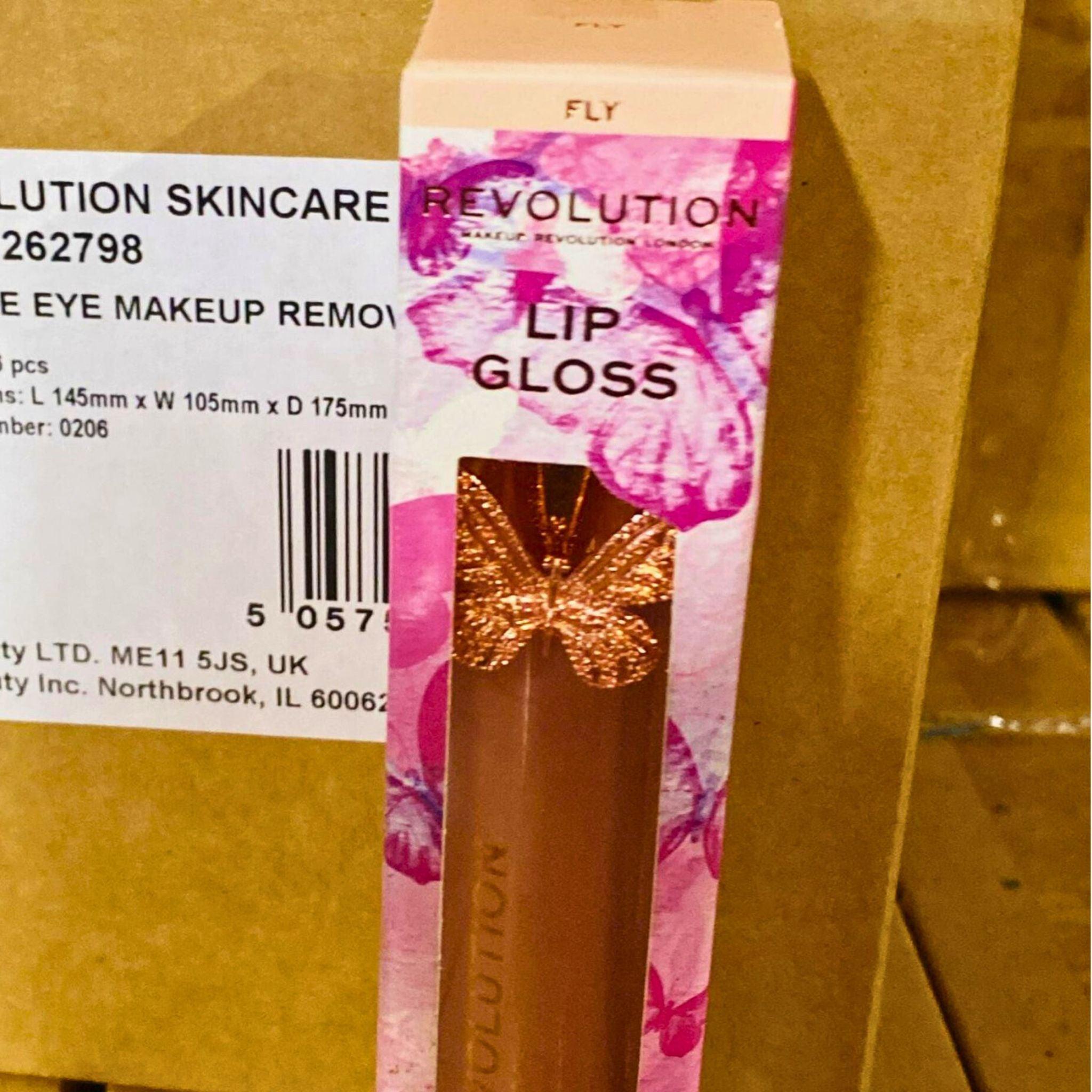 Revolution Lip Gloss FLY 0.18OZ (30 Pcs) - Long Lasting Shiny Lip Gloss Set for Party, Wedding & Daily Makeup