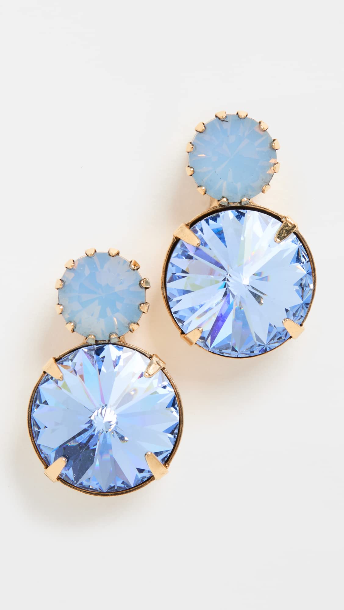 Jennifer Behr Myrla Earrings for Women – Elegant Gold-Tone Crystal Drop Earrings for Parties, Weddings & Special Occasions
