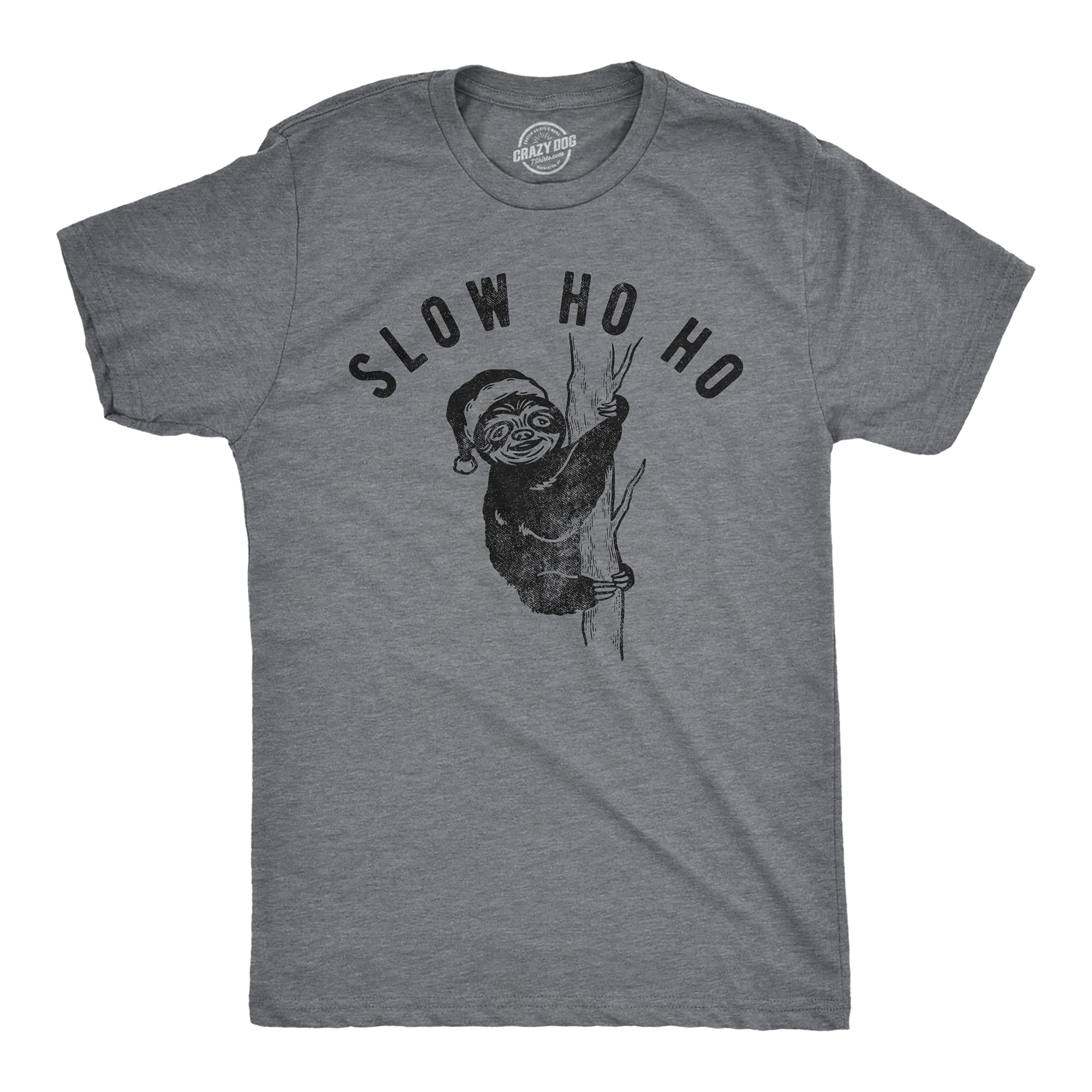 Funny Santa Sloth Christmas T-Shirt for Men - Novelty Holiday Graphic Tee - Perfect for Christmas Parties, Gifts & Casual Wear