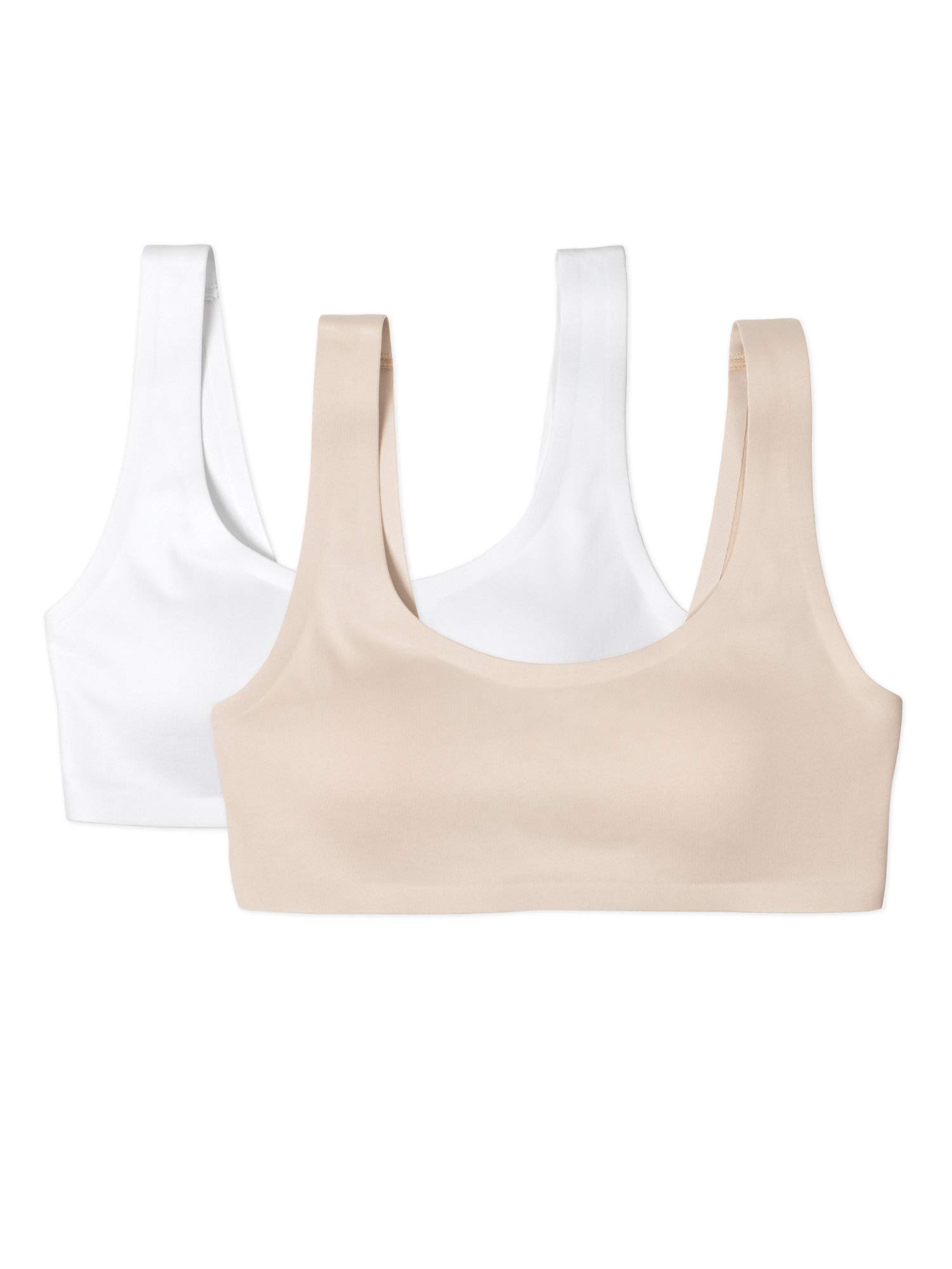 Vanity Fair Girls' Bonded Pullover Bra 2-Pack - Seamless Comfort Bras for Teens & Tweens - Perfect for School, Sports & Everyday Wear