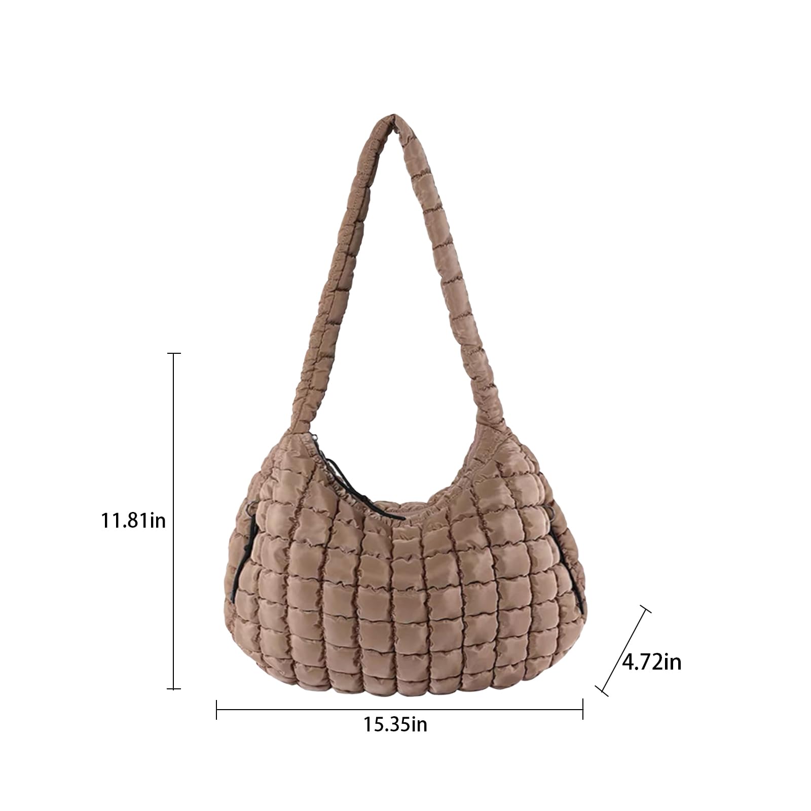 Lightweight Quilted Puffer Crossbody Bag for Women - Stylish Puffy Shoulder Tote & Hobo Handbag | Perfect for Daily Commute, Shopping & Travel Accessories
