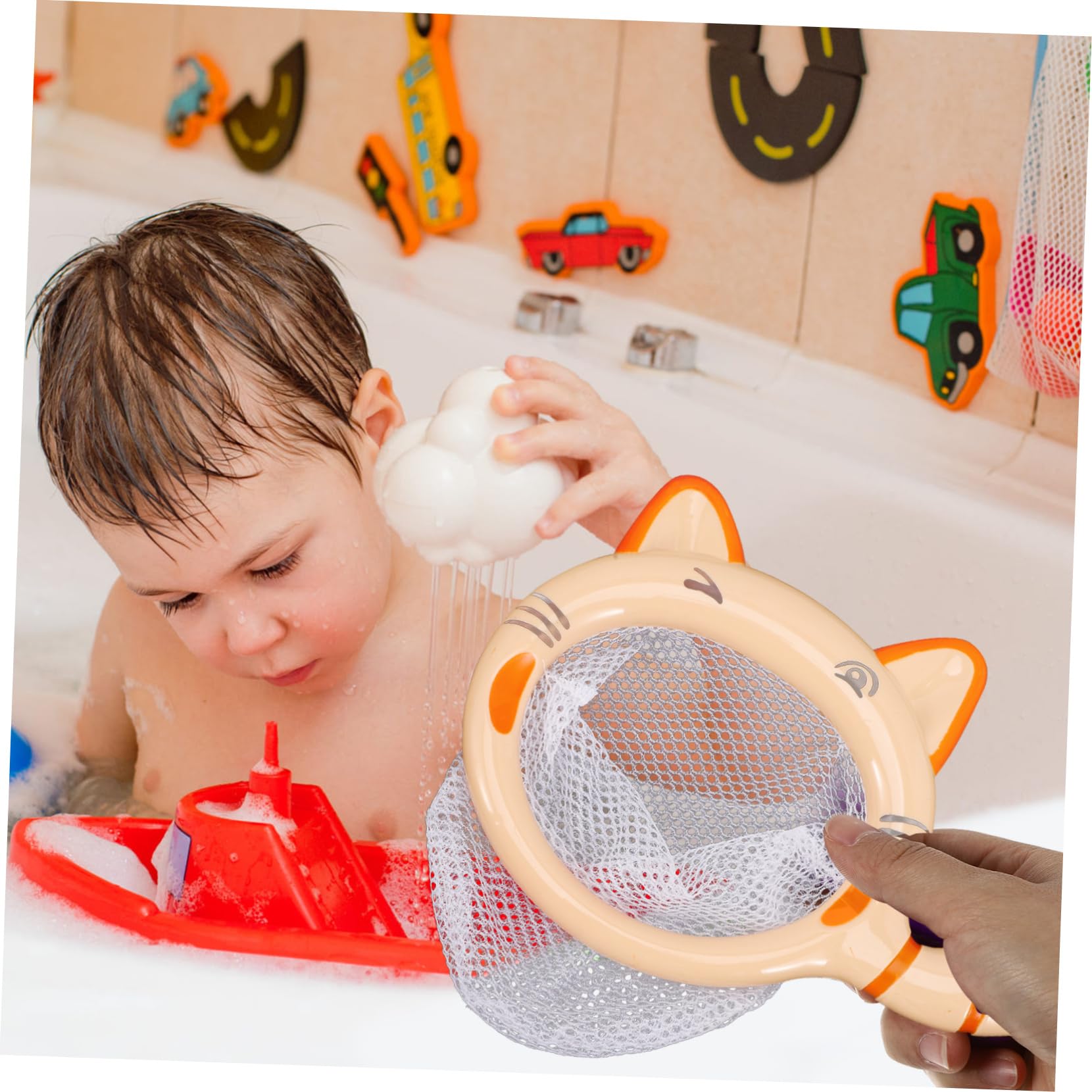 GARVALON 4-Piece Water Fishing Game Toy Set - Fun Bath & Shower Toys for Kids, Plastic Floating Pool Toys for Toddlers - Perfect for Bathtime, Pool Parties & Outdoor Water Play