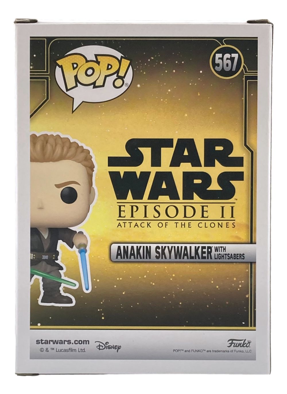Hayden Christensen Autographed Star Wars Anakin Skywalker Funko Pop Vinyl Figure #567 - Limited Edition Collectible for Fans & Display