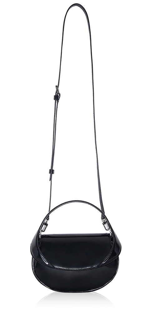 Stylish Hari Bag in Black Patent Leather - Perfect for Work, Travel & Evening Events | Durable & Fashionable Women's Handbag