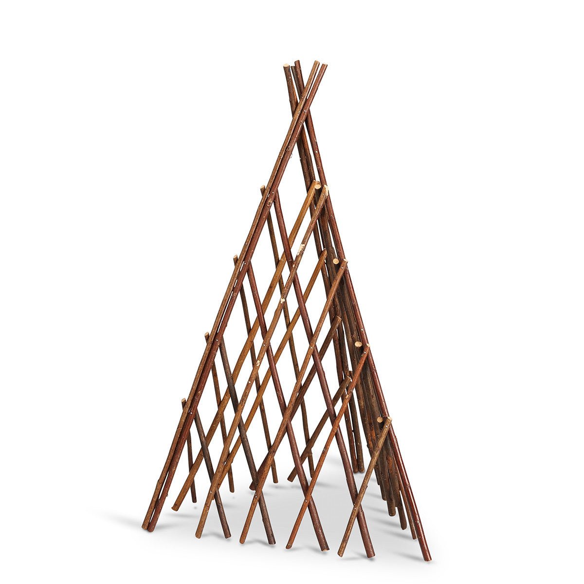 Small Willow Plant Pyramid - Natural Home Decor for Indoor & Outdoor Gardens | Perfect for Zen Spaces, Office Desks, and Balcony Decor