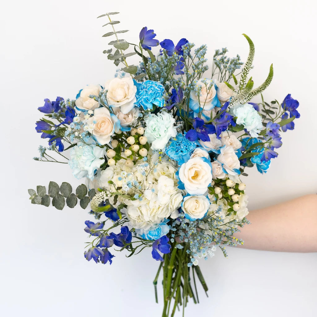 Elegant Aqua Blue Silk Flower Centerpiece for Weddings, Home Decor, and Table Settings – Perfect for Events, Parties, and Romantic Dinners