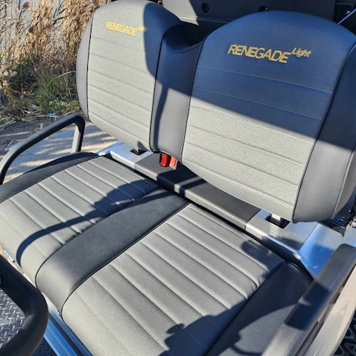 48V Electric Golf Cart 4 Seater - Renegade Light Edition Utility UTV in Silver | Perfect for Golf Courses, Campuses & Resort Transportation