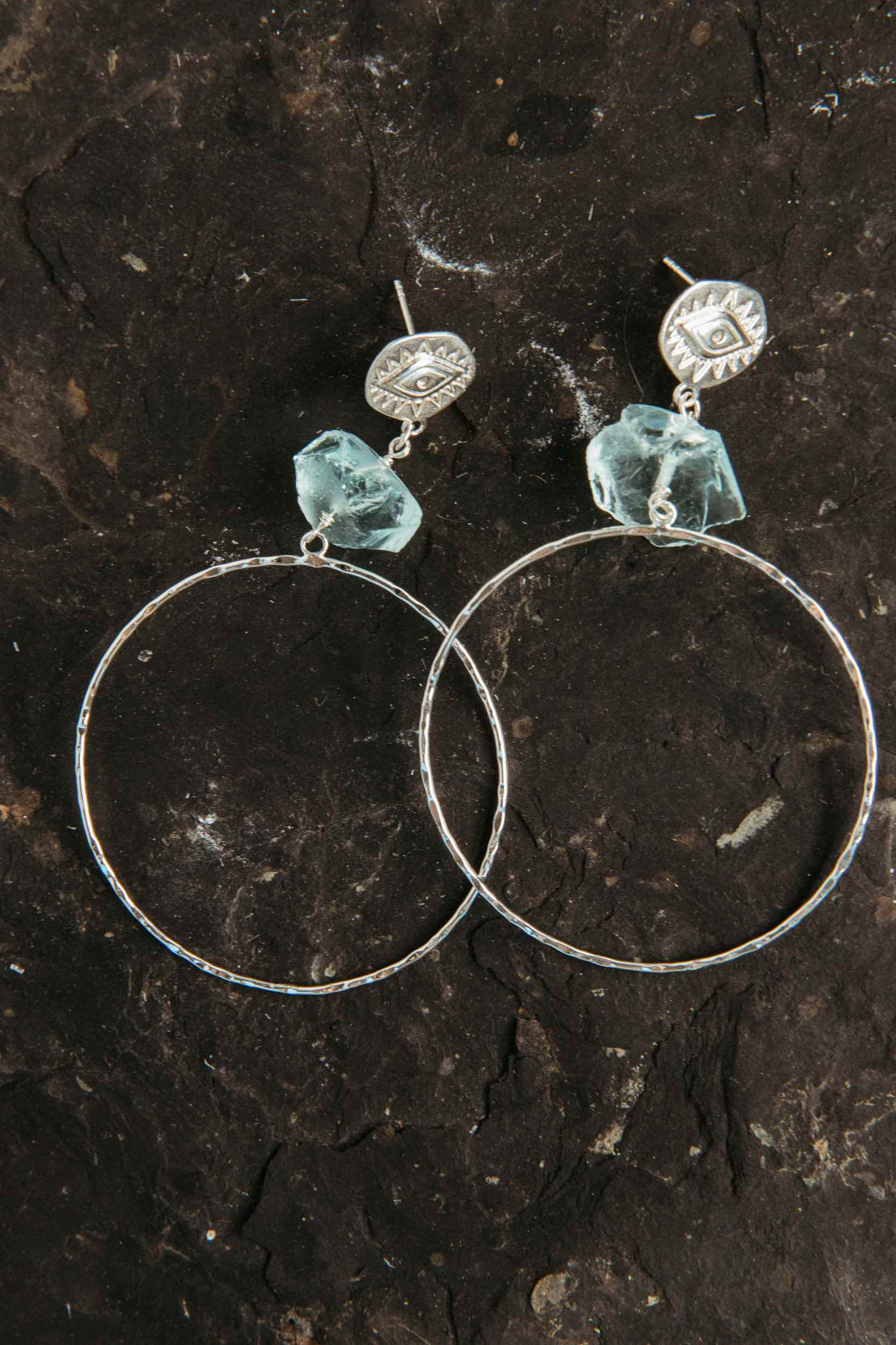 Shielded Aquamarine Earrings for Women - Elegant Blue Gemstone Jewelry for Parties, Weddings & Everyday Wear