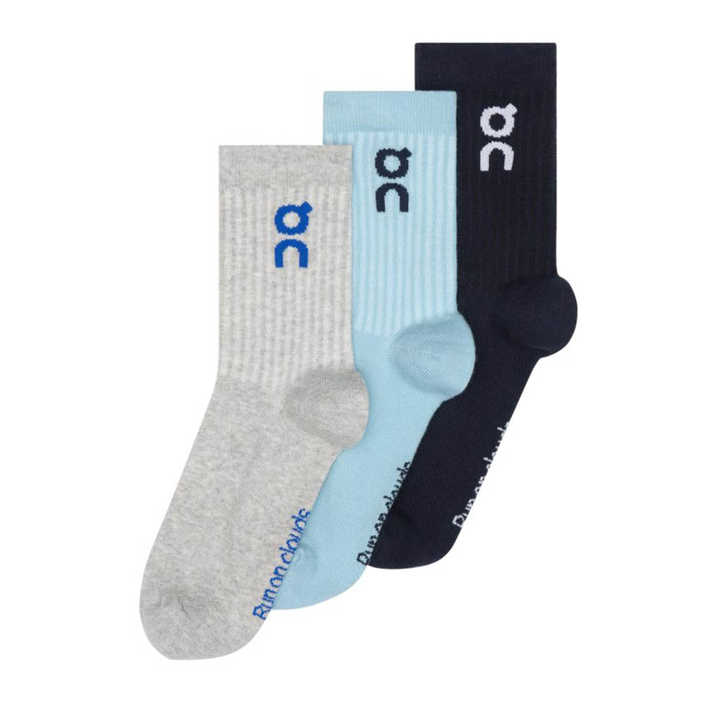 Custom Logo High Socks 3-Pack - Personalized Crew Socks for Sports, Gifts & Corporate Branding