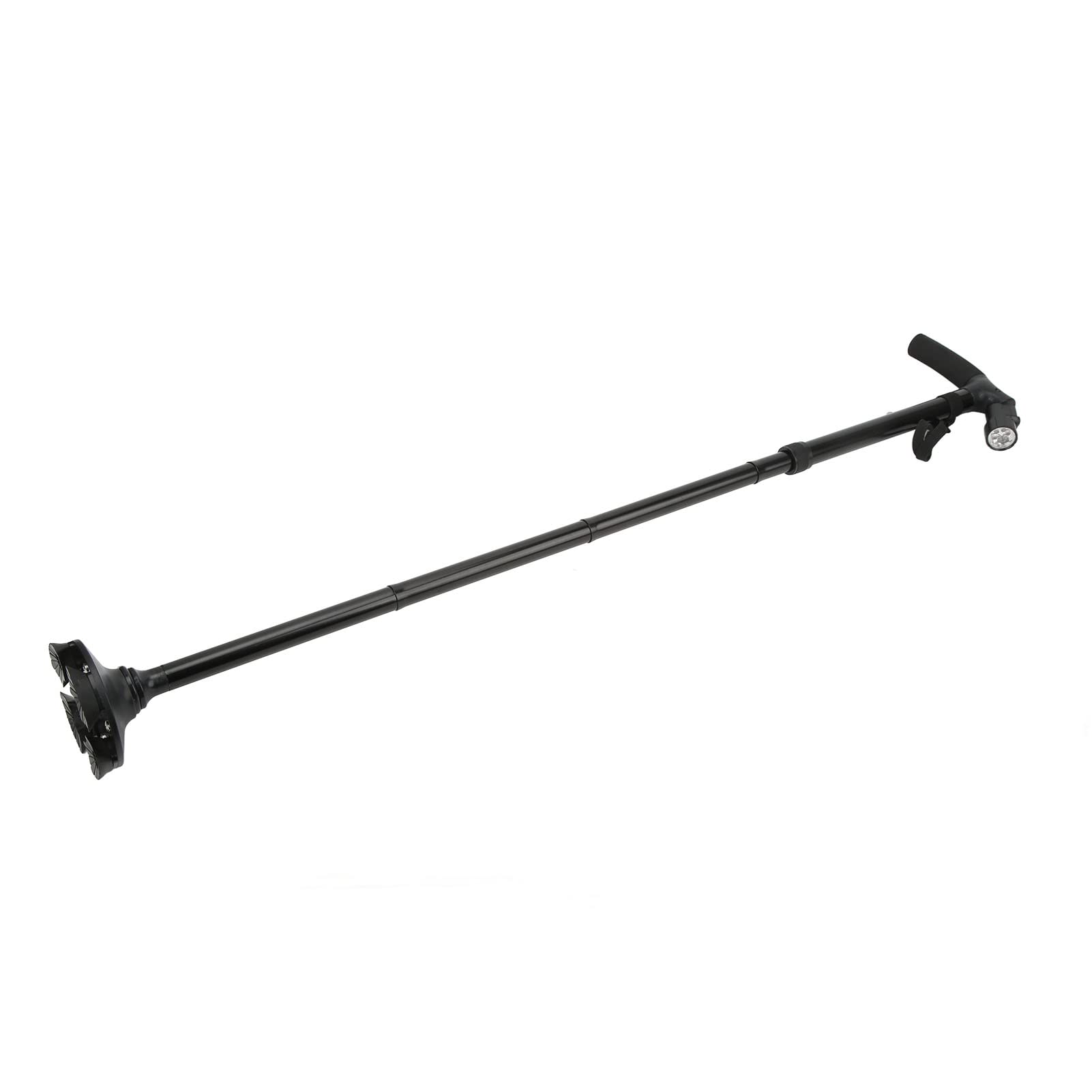 Adjustable Height Foldable Walking Cane with LED Light & Rubber Tip - Lightweight Travel Cane for Seniors & Elderly - Perfect for Hiking, Shopping, and Outdoor Activities