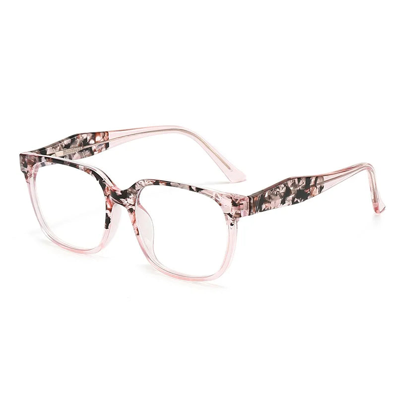 CCspace Women's Full Rim Square Polycarbonate Eyeglasses Frame - Lightweight & Durable Glasses for Women - Perfect for Reading, Working & Daily Wear (Style 301382)