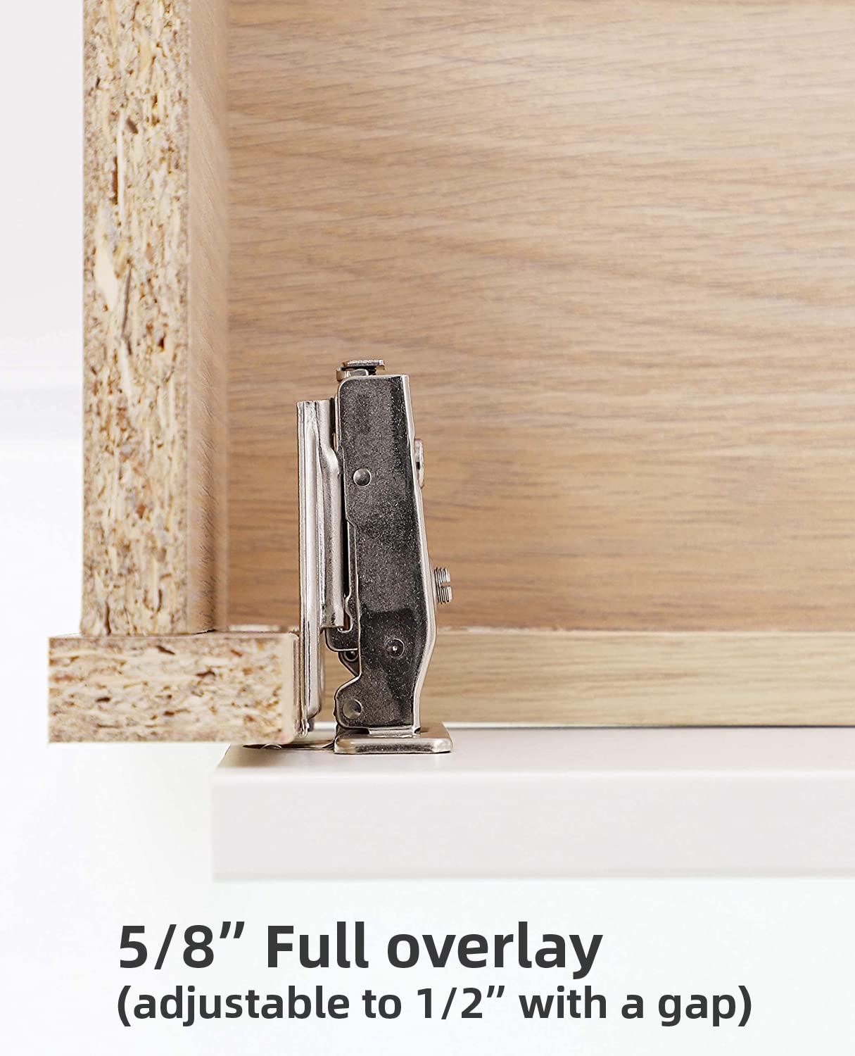 50-Pack DecoBasics Soft Close Cabinet Hinges - 105° Full Overlay Concealed Hinges for Kitchen Cabinets with 3-Way Adjustability & Clip-On Plate - Easy Installation for Smooth Cabinet Doors (Ideal for Home Renovation & DIY Kitchen Upgrades)