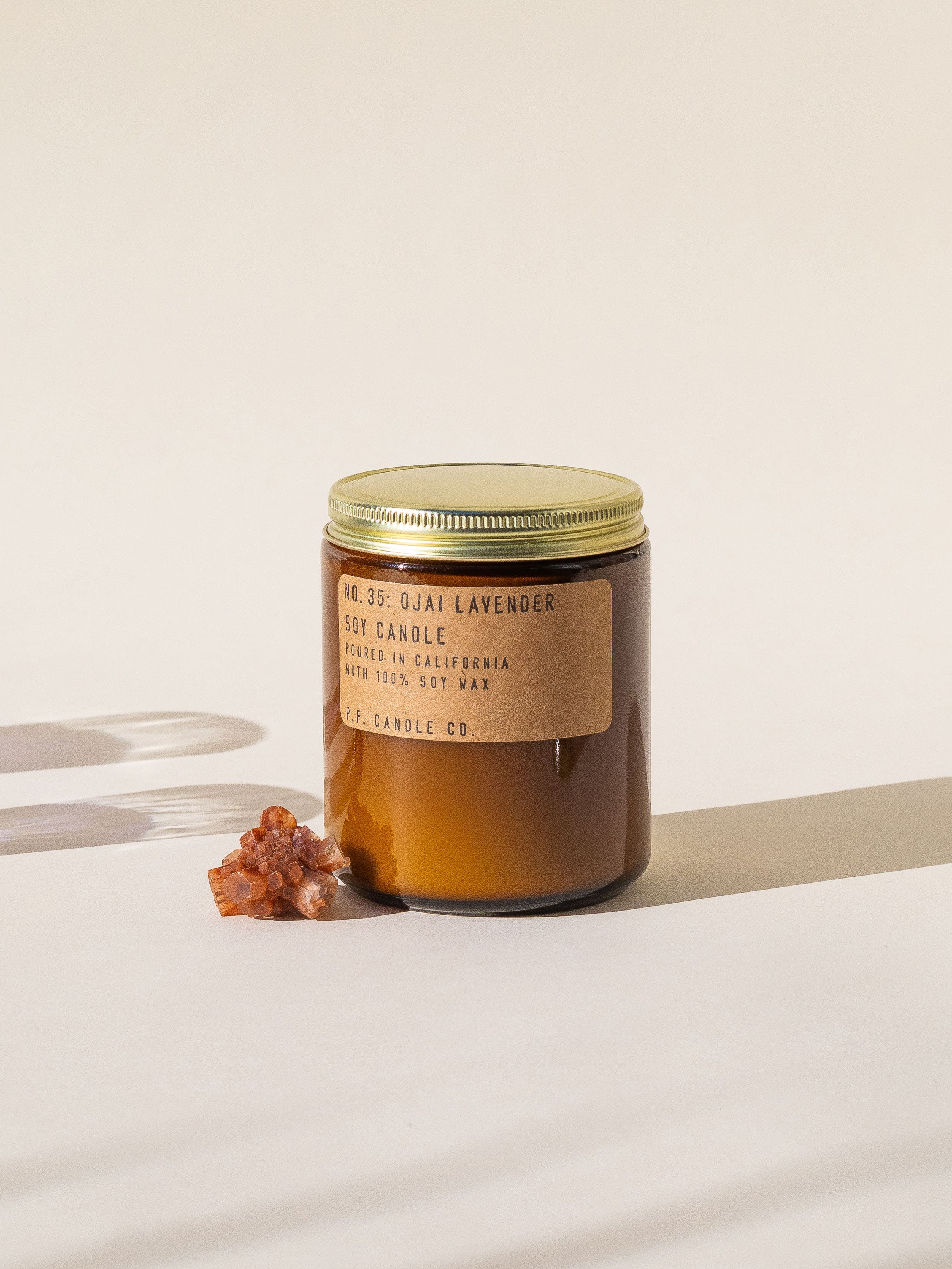 P.F. Candle Co 7.2oz Soy Candle - Ojai Lavender Scent | Natural Soy Wax, Long-Lasting Fragrance | Perfect for Relaxation, Meditation & Home Decor