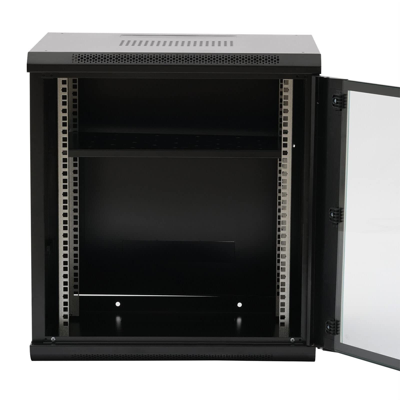 12U 450mm Deep Wall Mount Server Rack Cabinet - Network Equipment Enclosure for Home Office & Data Center | Perfect for Server Rooms, Network Switch Storage & IT Infrastructure Organization