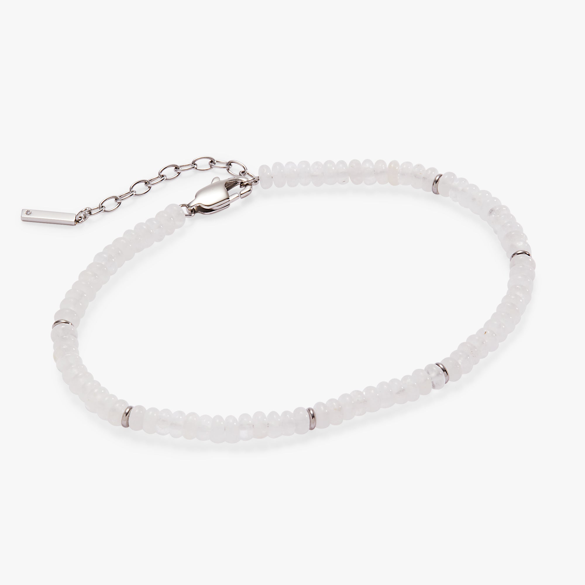Natural Clear Quartz Beaded Anklet - Healing Crystal Ankle Bracelet for Women, Yoga, Meditation & Positive Energy - Boho Chic Jewelry for Spiritual Wellness