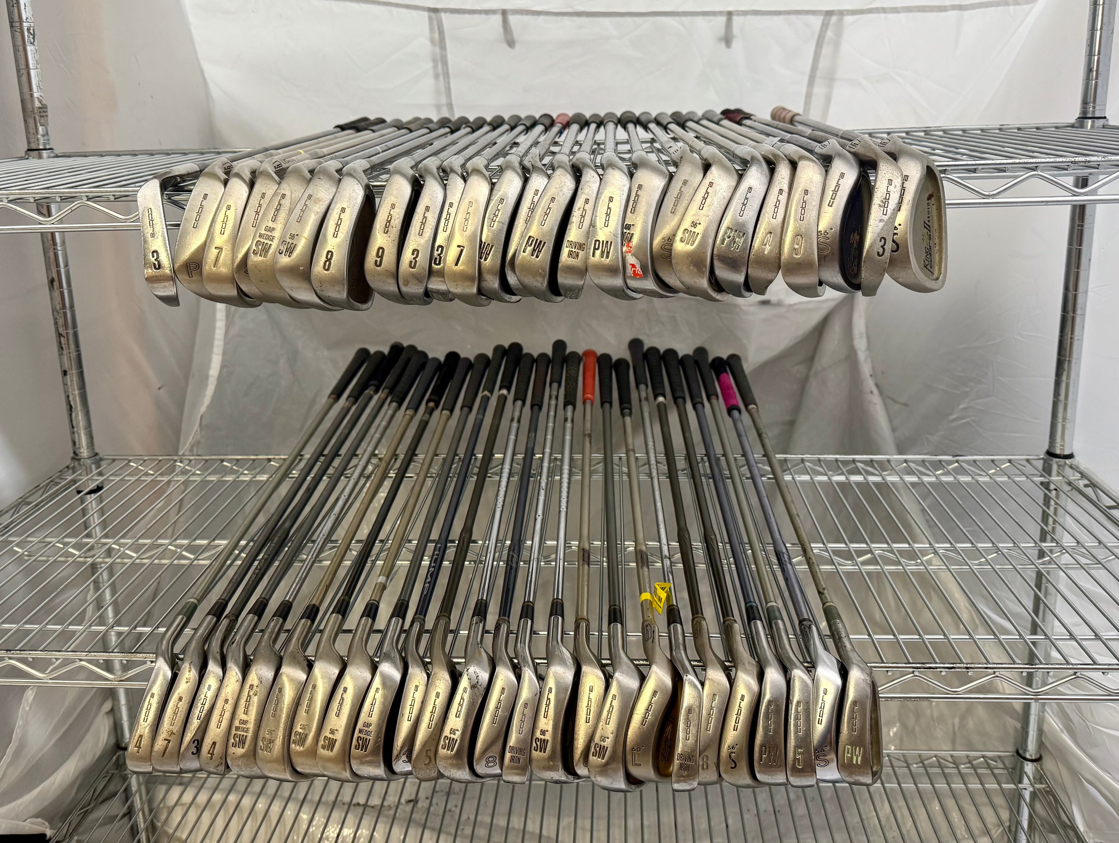 50 Cobra Oversize Assorted Golf Irons Set - Premium Forged Clubs for Men & Women | Perfect for Driving Range, Course Play & Tournament Training