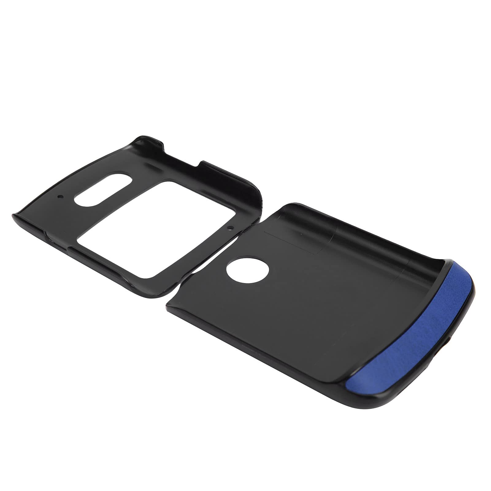 Shockproof Leather Phone Case with Clip for Motorola RAZR 5G Flip Phone - Blue Protective Cover for Motorola Razr 5G | Perfect for Everyday Use, Business & Travel Protection