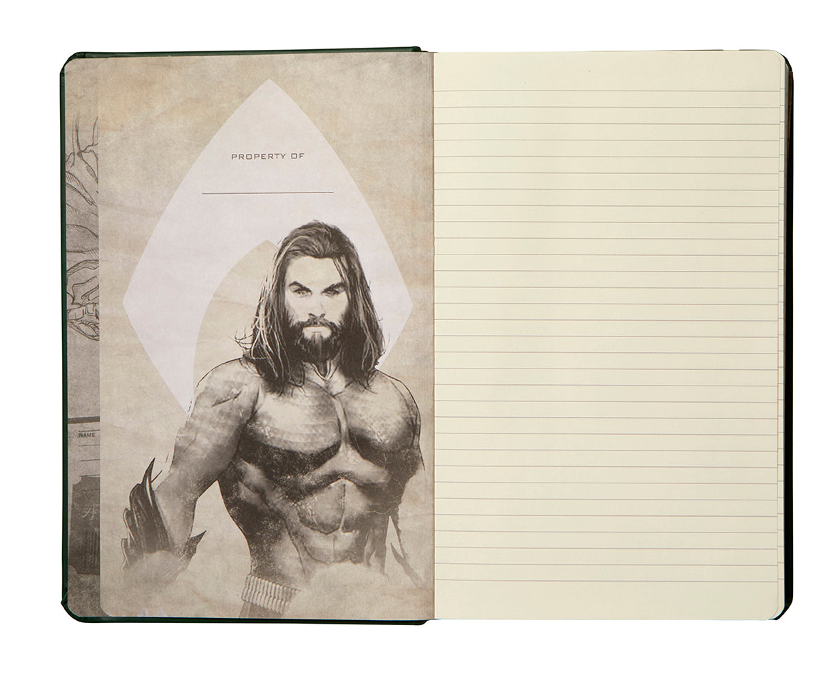 Aquaman Hardcover Ruled Notebook - Superhero Themed Writing Journal for Fans, Collectors & Students - Perfect for Note Taking, Journaling & Gift Giving