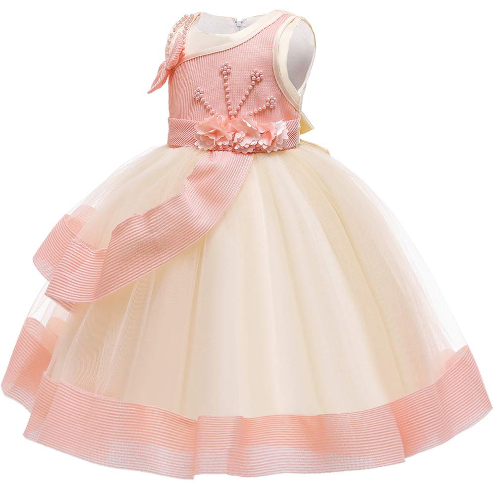 Newborn Baby Girl Lace Bowknot Princess Tutu Dress for Birthday Wedding Party | Elegant Prom Vestido for Kids Toddler | Perfect for Photoshoots Pageants & Special Occasions