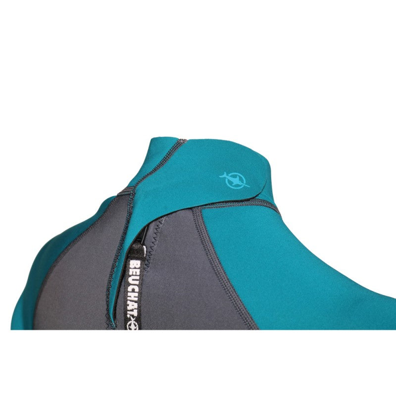Beuchat Atoll Shorty 2mm Women's Wetsuit - Blue for Snorkeling, Diving & Water Sports