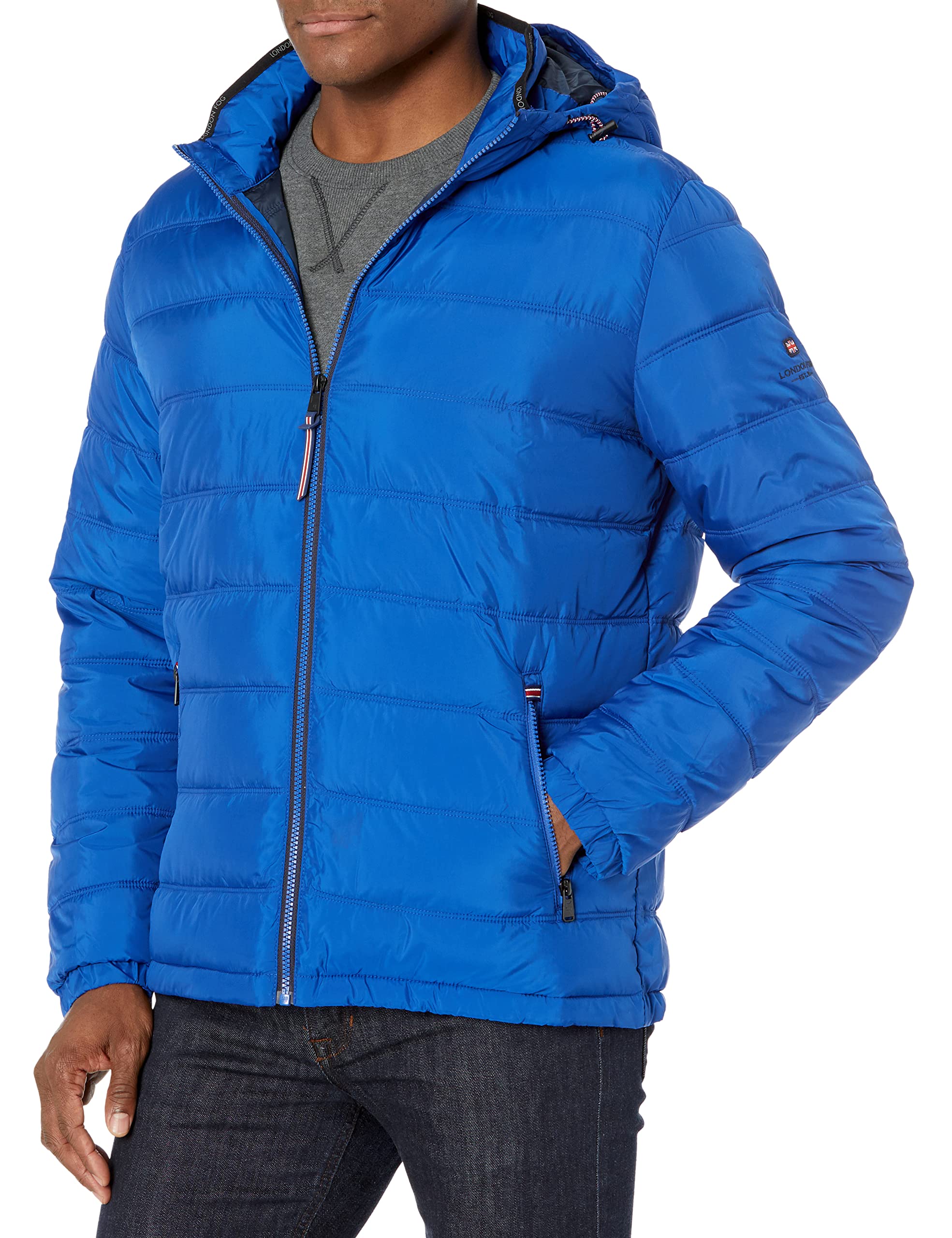 London Fog Men's Quilted Puffer Jacket - Lightweight Winter Coat for Cold Weather - Perfect for Outdoor Activities & Daily Commute