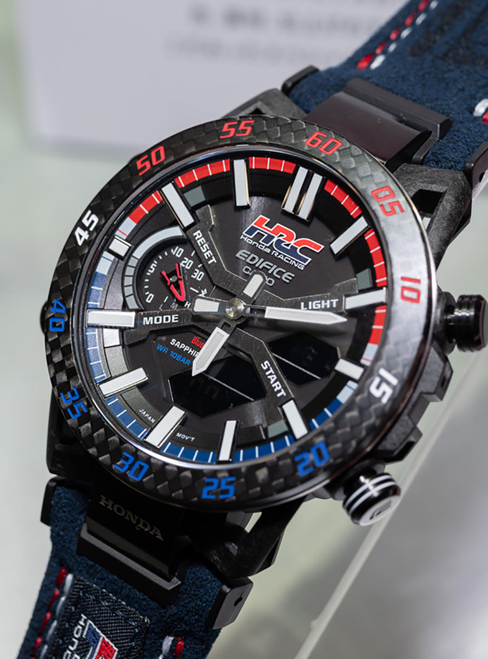 CASIO Edifice ECB-2000HR-1AJR Honda Racing Collaboration Watch - Japan Movement, JDM - Perfect for Motorsport Enthusiasts & Collectors