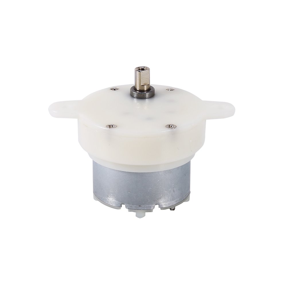 12V DC High Torque Micro Electric Motor - 3 RPM Slow Speed, 4mm Shaft Diameter for DIY Projects, Robotics, and Small Appliances