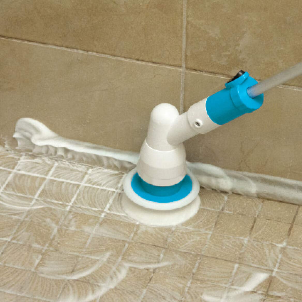 Extendable Cordless Spin Cleaner - Powerful Rechargeable Floor Scrubber for Hardwood, Tile & Carpet - Perfect for Home, Office & Pet Hair Removal