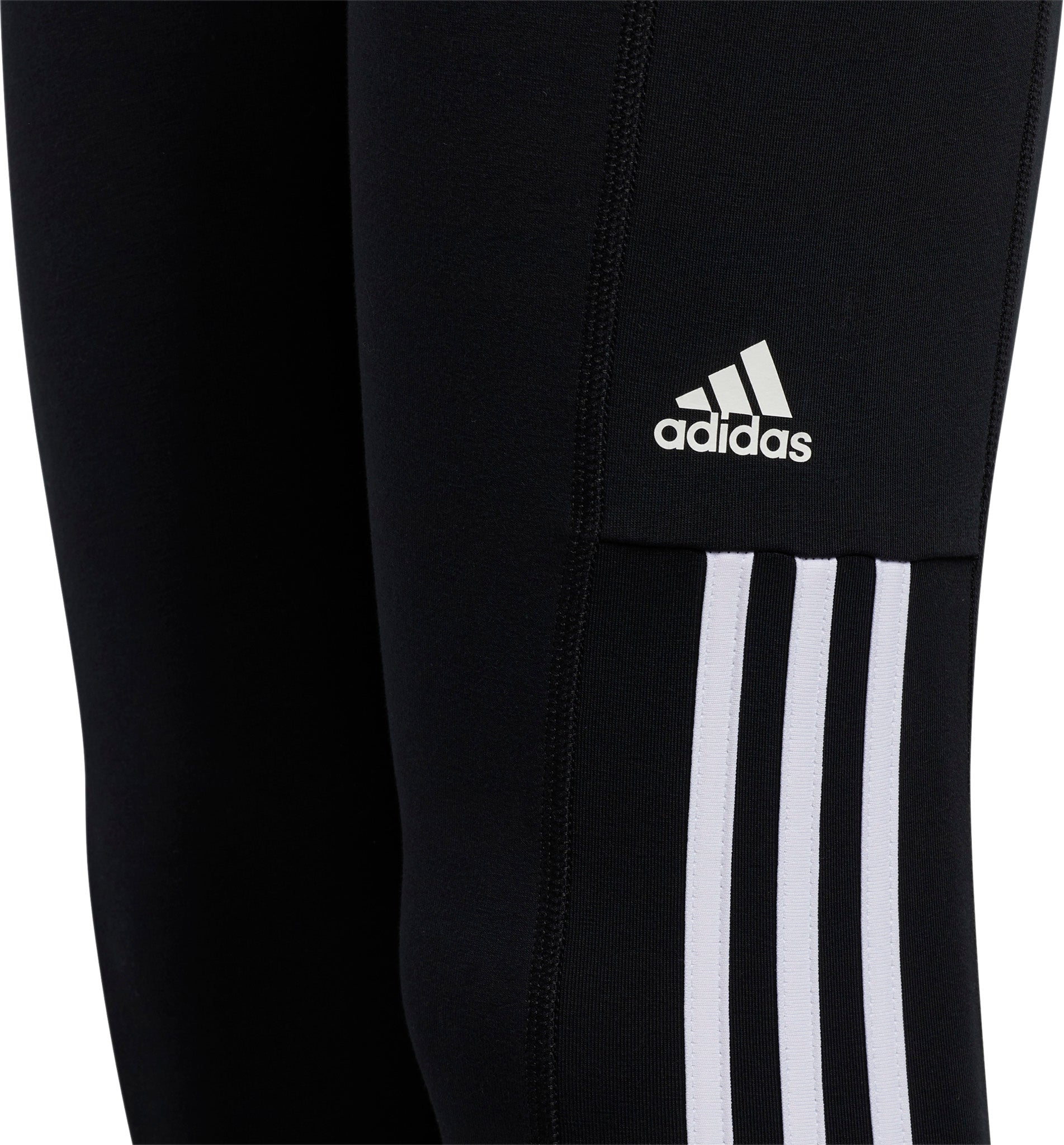 3 Stripes 7/8 Jogger Tights for Girls - Comfortable Running Yoga Pants for Kids - Perfect for Sports, Gym & Casual Wear