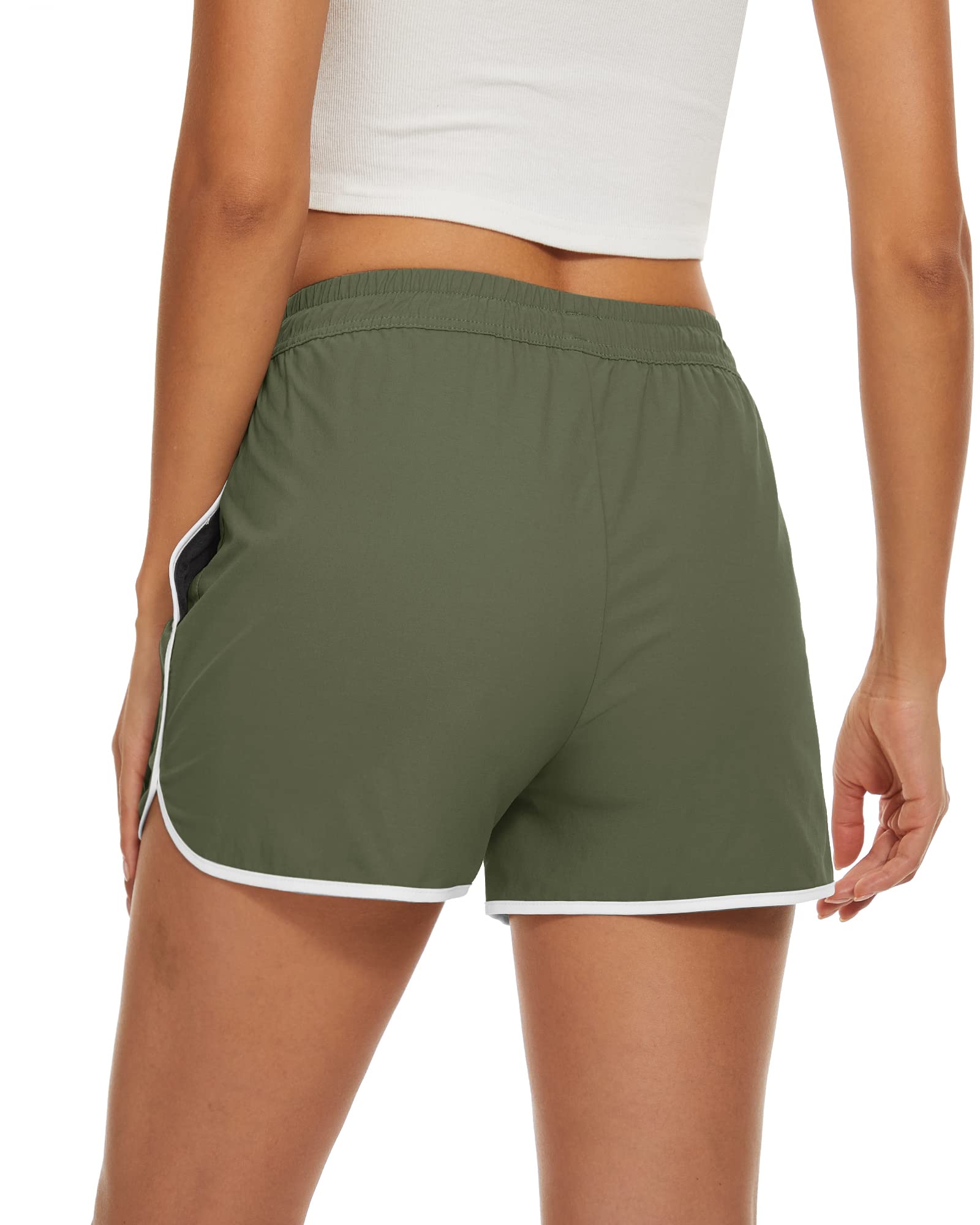 TACVASEN Women's Hiking Shorts with Pockets - Quick Dry Lightweight Outdoor Running Shorts - Breathable Active Sports Shorts for Hiking, Running, Gym & Travel