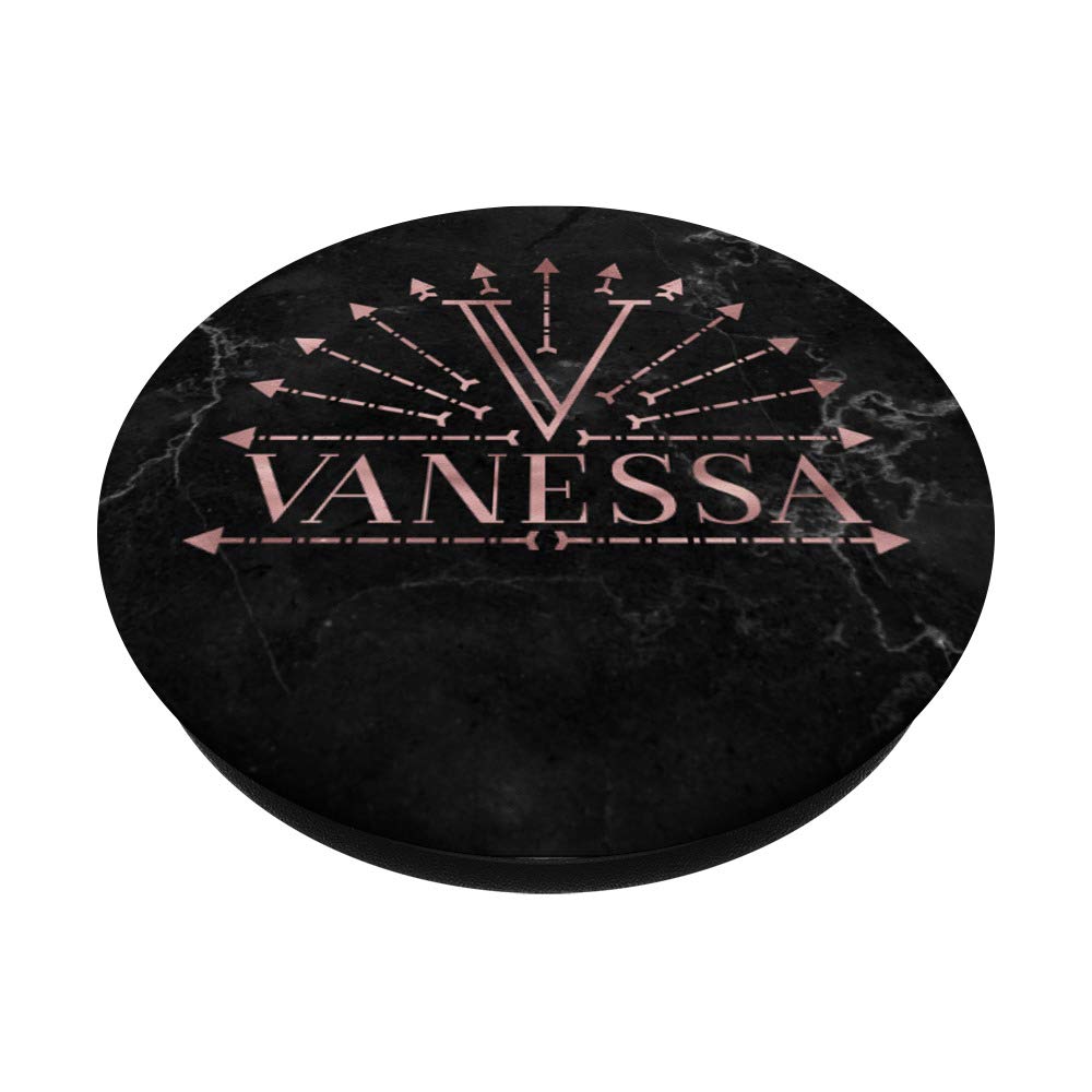 Vanessa Rose Pink Boho Arrows Monogram Letter V Necklace - Perfect for Boho Fashion, Layering & Personalized Gifts