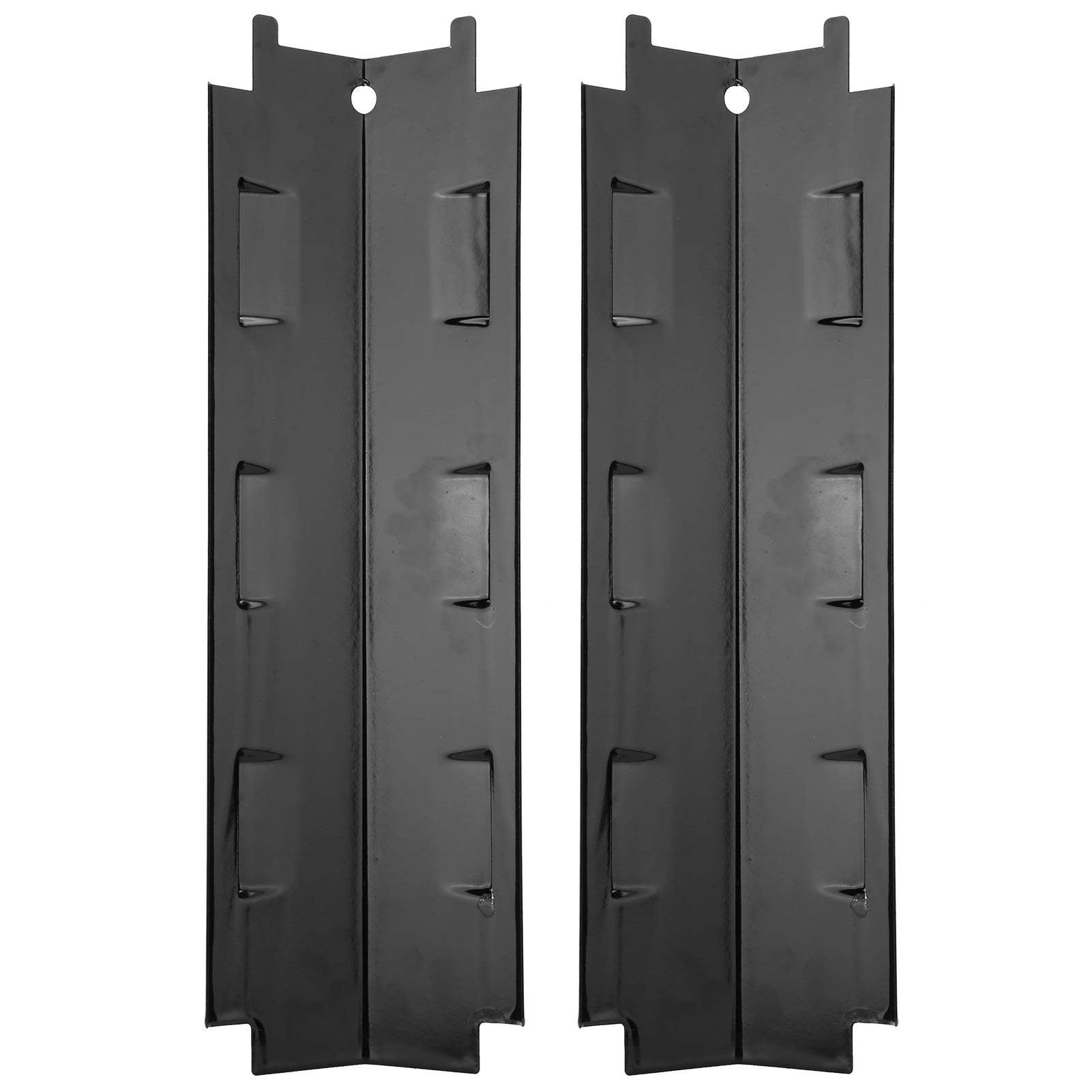 TOPINCN 2-Pack Heavy Duty Porcelain Steel Grill Heat Plates - Stainless Steel BBQ Heat Tent Replacement Parts for Charbroil 463230710 & 463320109 - Perfect for Gas Grill Repair & Outdoor Cooking