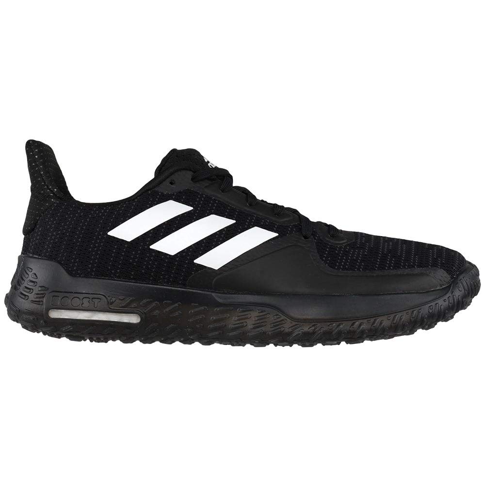 adidas Women's Fit Trainer Running Shoes - Black/White/Grey - Size 6 Medium - Perfect for Gym Workouts & Casual Wear