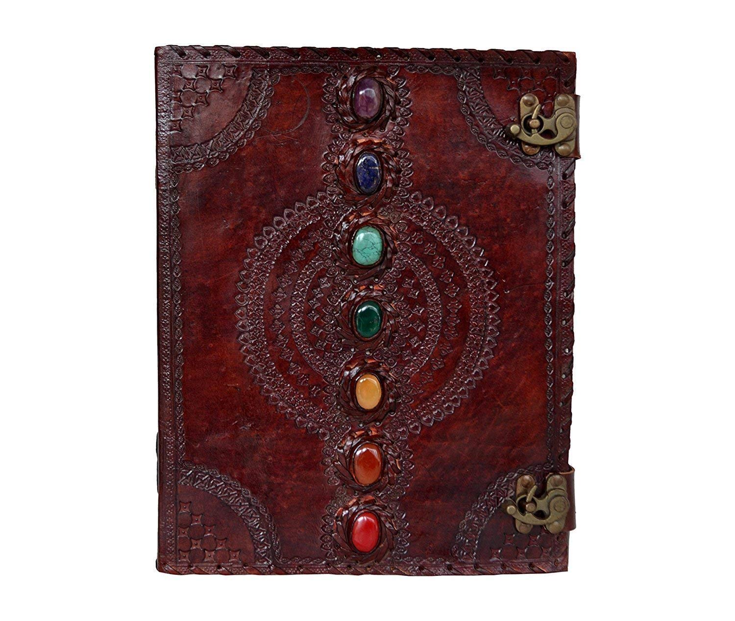 Handmade Antique Leather Journal Notebook - 14x22 Inch (35x55cm) Vintage Stone Cover Sketchbook for Writing, Drawing & Note Taking - Perfect Gift for Students, Professionals & Artists | Office, School & Creative Use