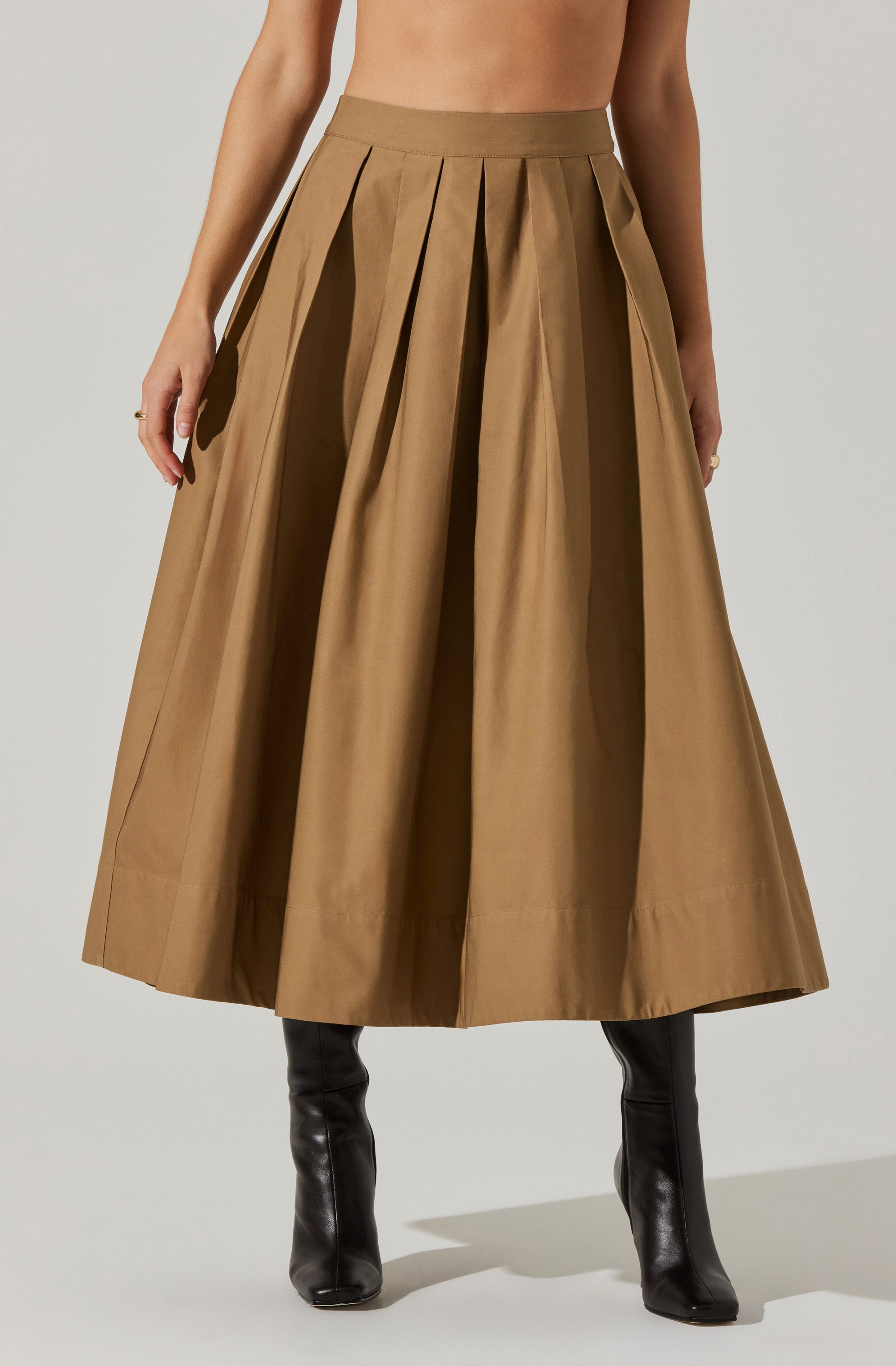Catarina Full Midi Skirt - Women's Flowy A-Line Skirt with Pockets | Perfect for Casual Wear, Office Outfits & Summer Dresses