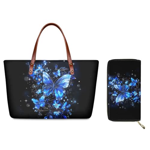 Blue Butterfly Printed