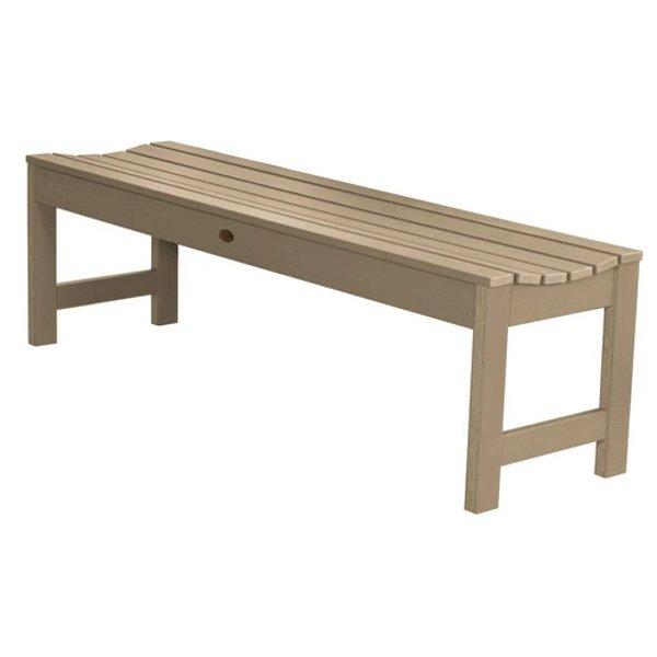Lehigh Backless Synthetic Wood Picnic Bench - Durable Outdoor Dining Table for Patio, Garden & Park - Perfect for BBQs, Camping & Family Gatherings