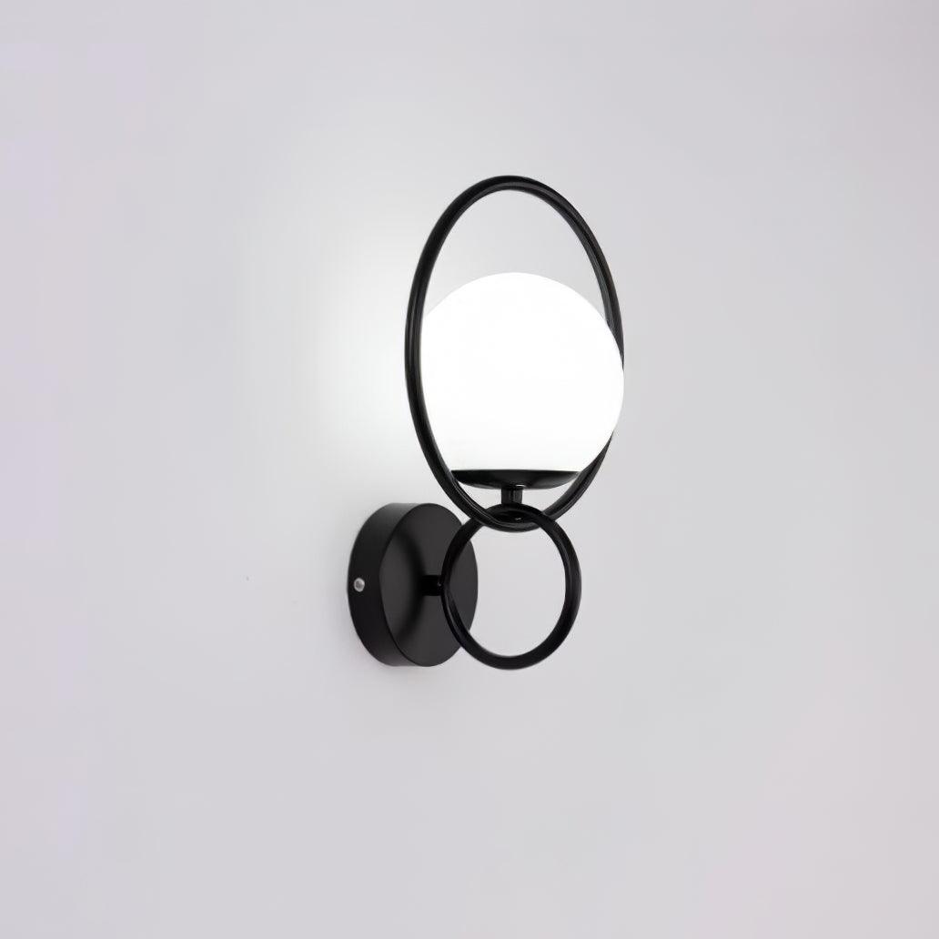 Circle Global Wall Lamp - Modern LED Wall Light Fixture for Living Room, Bedroom, and Hallway - Energy-Efficient Indoor Lighting Solution