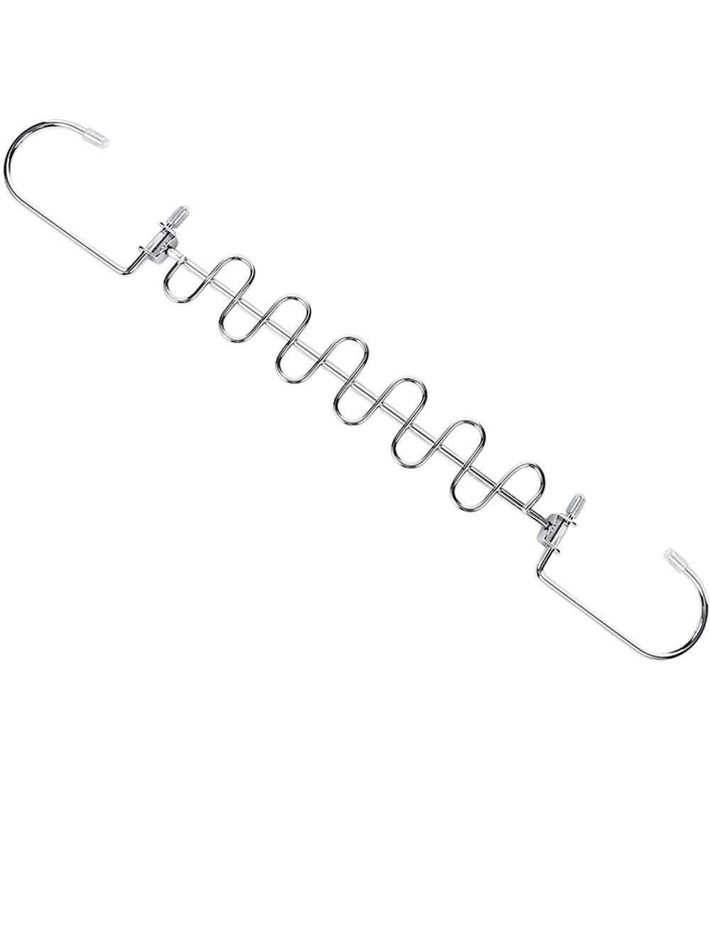 Stainless Steel Hanging Clothes Hanger Organizer - Space Saving Wardrobe Storage Rack for Closet, Laundry Room & Dorm - Perfect for Drying Clothes & Organizing Hangers