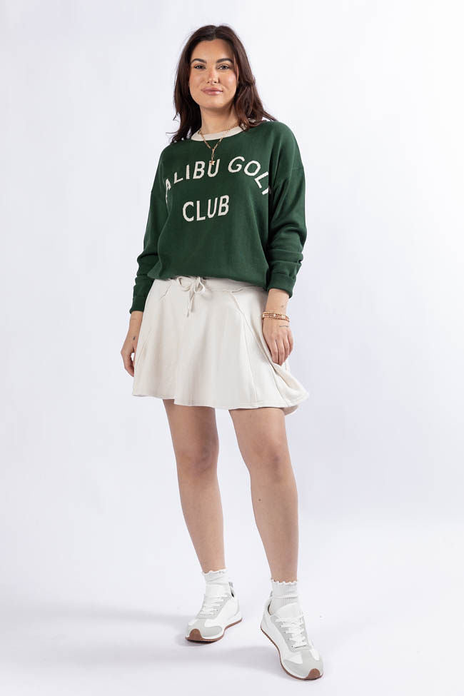 Malibu Golf Club Green Lightweight Sweater for Men & Women - Breathable Comfort for Golfing, Casual Wear & Outdoor Activities - FINAL SALE