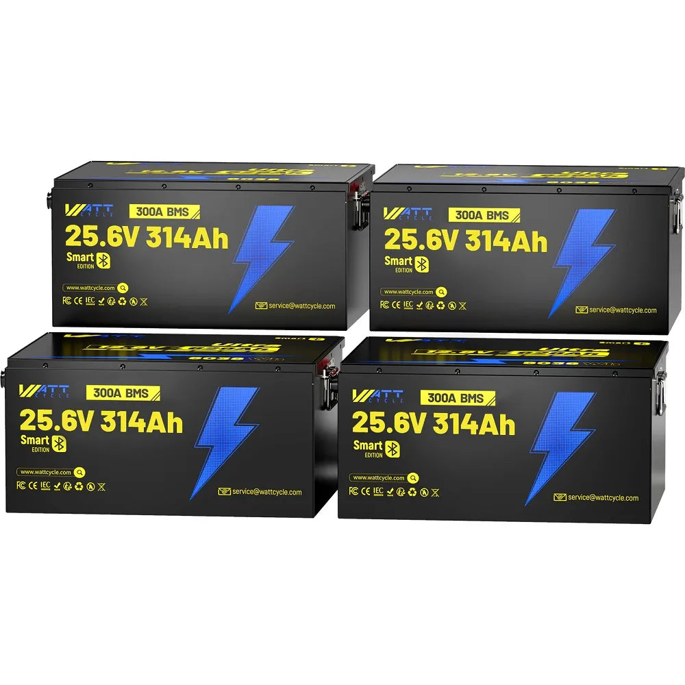 24V 314Ah Ultra Lightweight Lithium Battery with Bluetooth - Perfect for Solar Power Systems, RVs, Marine & Off-Grid Applications