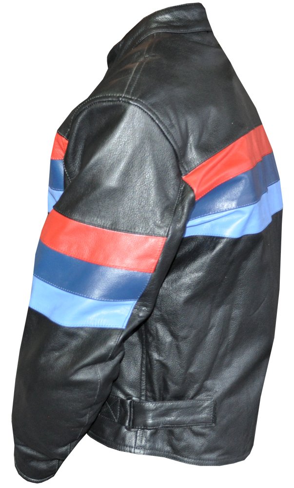 LnL Men's Leather Motorcycle Jacket with CE Armor Padded Protection - Durable Biker Gear for Riding Safety & Style | Perfect for Cruiser, Touring & Street Motorcycles