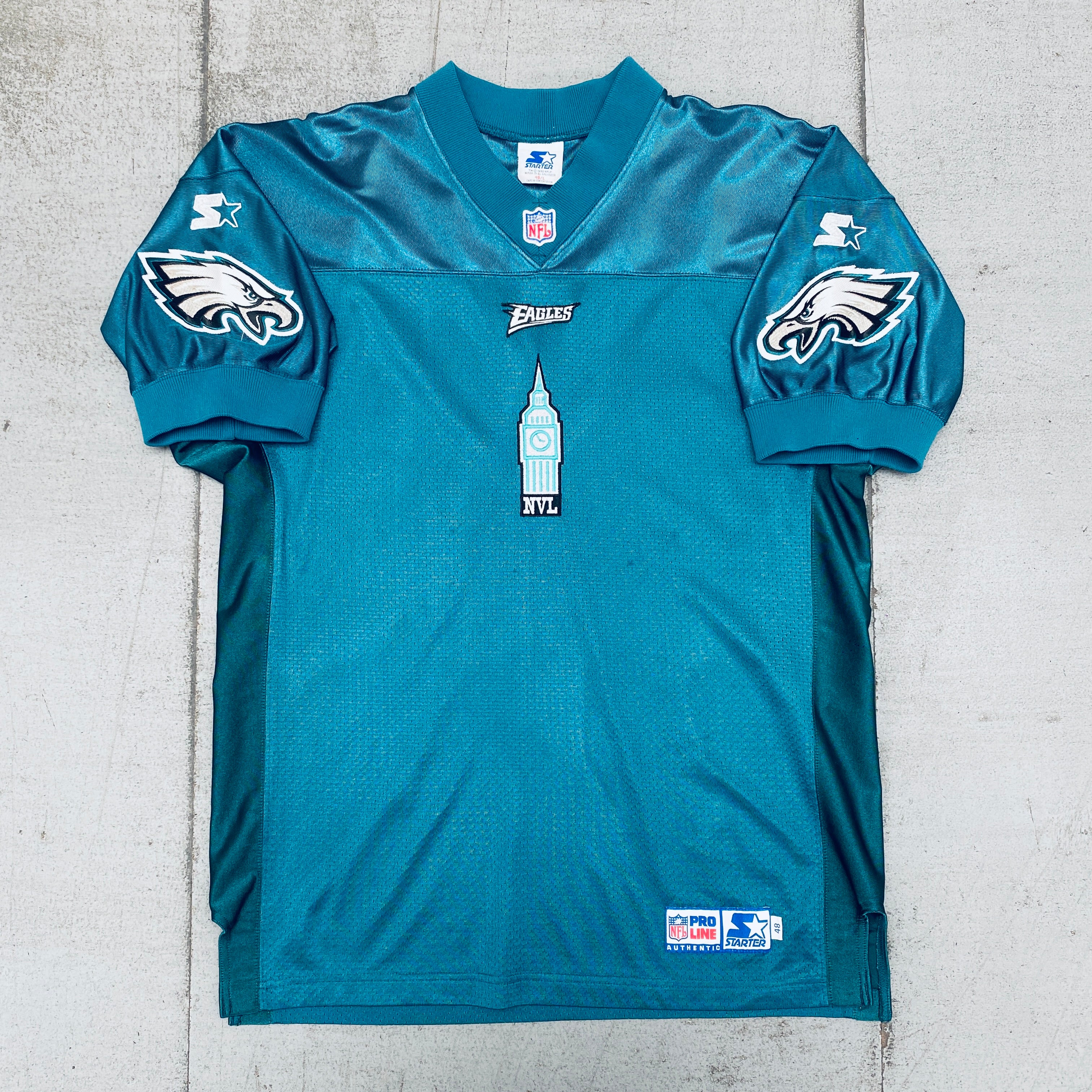 Philadelphia Eagles Embroidered Logo Proline Starter Jersey - Size L - Official NFL Replica Football Jersey for Men - Perfect for Game Day, Tailgating & Fan Apparel
