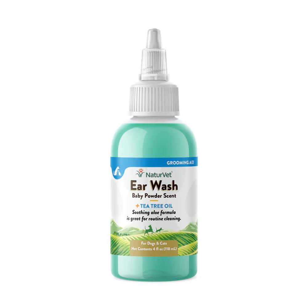 Natural Tea Tree Oil Ear Wash for Dogs & Cats - Gentle Ear Cleaning Solution for Pets with Itchy Ears & Infections - Perfect for Regular Ear Care & Maintenance